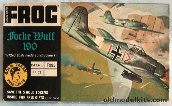 Frog 1/72 Focke-Wulf FW-190 - Black Series, F393 plastic model kit